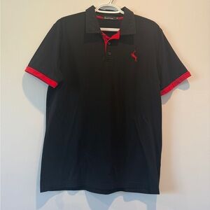 Black and Red Polo Shirt